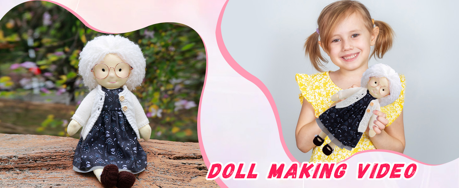 Amazon.co.jp: BlissfulPixie Waldorf Doll 手作り人形 - Ella 12